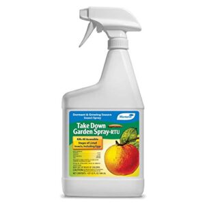 monterey lg6232 take down garden spray ready to use insecticide/pesticide treatment for control of insects, 32 oz