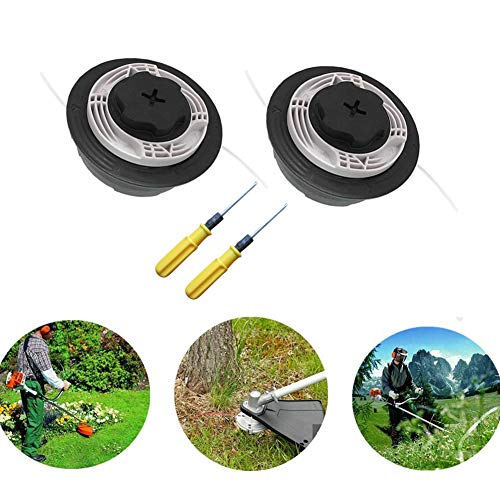 2Pack AutoCut C6-2 Trimmer Head for S-tihl Easy Loading Lawn Mower Garden Tool Accessories