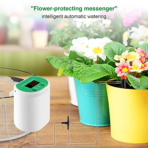 Automatic Watering System for Potted Plants Watering Devices Automatic Plant Waterer System with 8 Irrigation Drippers and 2 Sprinkler Chargeable