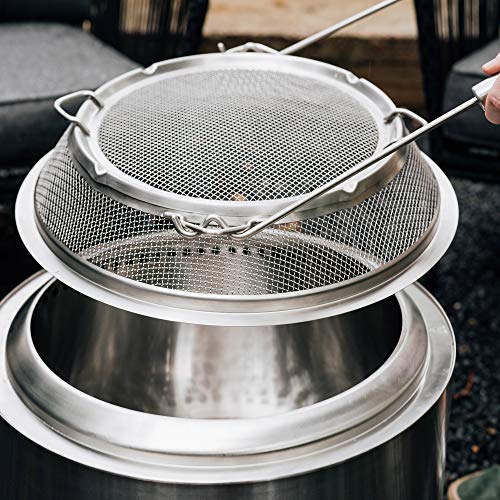 Solo Stove Bonfire Shield Stainless Steel Fire Pit Spark Protector Screen Mesh Protective Spark Screen for Backyard and Outdoor Fire Pits Hot Embers