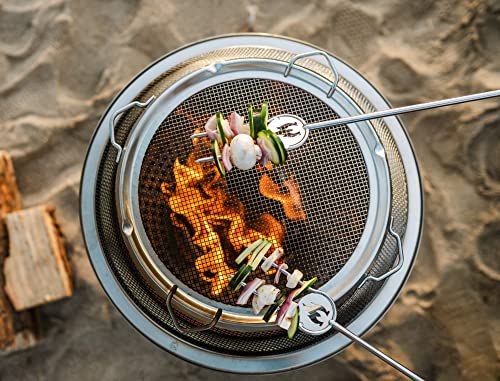 Solo Stove Bonfire Shield Stainless Steel Fire Pit Spark Protector Screen Mesh Protective Spark Screen for Backyard and Outdoor Fire Pits Hot Embers