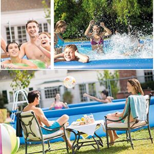 Swimming Pool for Family Kids and Adults - 12ft 30in Outdoor Pools Above Ground Easy Set Swimming Pool Kids Pools Inflatable Pool for Kiddie/Toddler Use in Garden, Backyard Outdoor Pool (Blue)