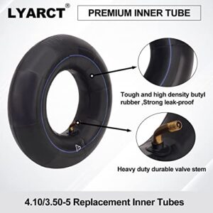 LYARCT 4.10/3.50-5 Inner Tube with TR87 Replacement for Hand Trucks Dollies Wheelbarrows Lawn Mowers Trailers Lawn Garden Utility Tire Tractors snow blower wagons Carts Garden Go Karts