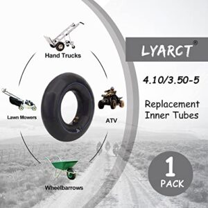 LYARCT 4.10/3.50-5 Inner Tube with TR87 Replacement for Hand Trucks Dollies Wheelbarrows Lawn Mowers Trailers Lawn Garden Utility Tire Tractors snow blower wagons Carts Garden Go Karts