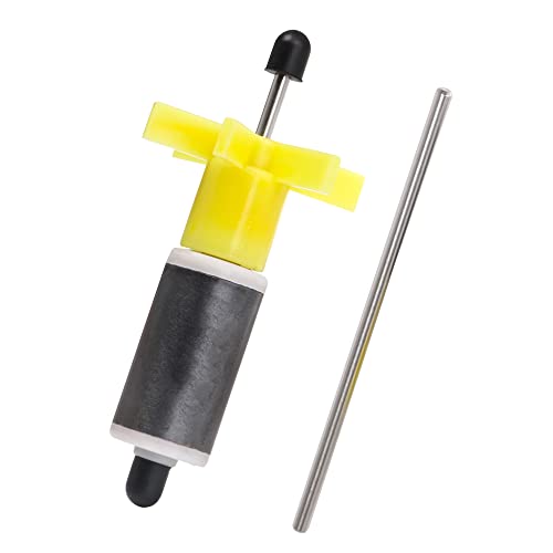 Submersible Pump Rotor Impeller with Shaft and Bearing Replacement Magnetic Filter 2.95" Shaft length Yellow