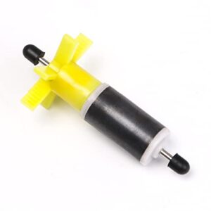 Submersible Pump Rotor Impeller with Shaft and Bearing Replacement Magnetic Filter 2.95" Shaft length Yellow