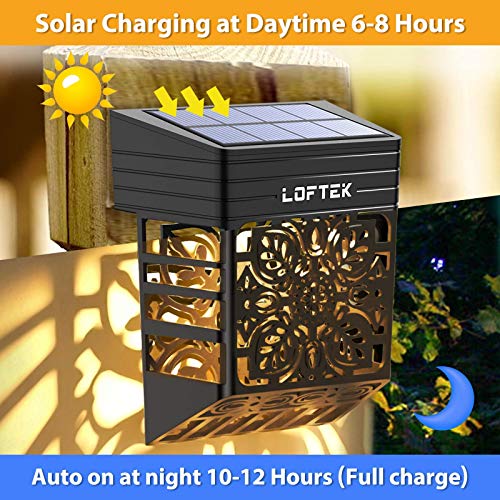 LOFTEK 16-inch LED Dimmable Floating Pool Lights Ball, Cordless Night Light with Remote（1P）+Solar Fence Lights Outdoor, Solar Wall Deck Lights Led Garden Decorative Lighting （4P）