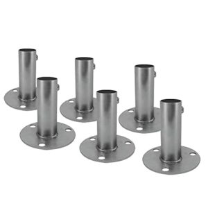 simond store canopy footpad fitting 6 pc 1-3/8 inch diameter high & low peak connectors for carport frame boat shelter outdoor canopies party tents garage batting cage garden shade (6 pc)