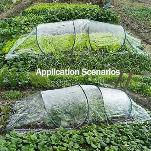 9ft Pop-up Low Tunnel Greenhouse – Quick Setup Garden Warm House for Spring Vegetables, Grow Tent Protecting Plant from Cold Frost