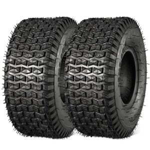 maxauto lawn & garden tire 15x6-6 4pr tubeless, 2pcs