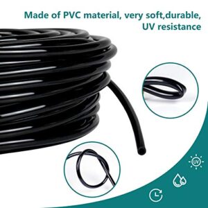 Daisypower 1/4 inch Blank Distribution Tubing Drip Irrigation Hose,50ft Soft Watering Tube for Small Lawn Garden Irrigation System