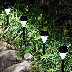 TWINSLUXES 12 Pack Solar Pathway Lights,Outdoor Waterproof Garden Lights LED Landscape Lighting Up to 12 Hrs Long,Auto On/Off Dusk to Dawn for Sidewal,Lawn, Patio, Yard…