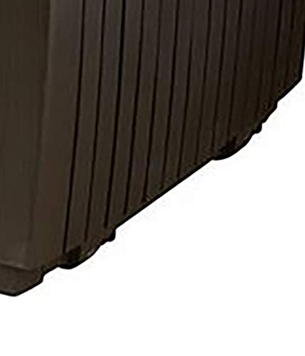 Keter 123 x 53.5 x 57 cm Springwood Outdoor Plastic Storage Box Garden Furniture - Brown