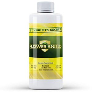 humboldts secret flower shield – powerful insecticide – pesticide – miticide – fungicide – bug spray – spider spray – plant and flower protection – healthy treatment for pests and fungus (8 ounce)