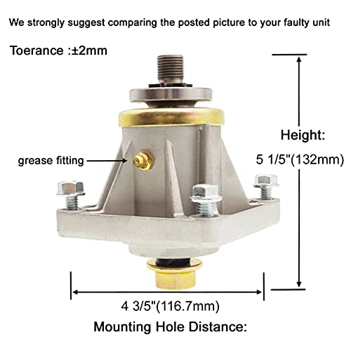 q&p Outdoor Power 918-0430 Spindle Assembly Bracket Replaces MTD 918-0430A MTD 918-0240 Sunbelt B1MT54 with Mounting Screws