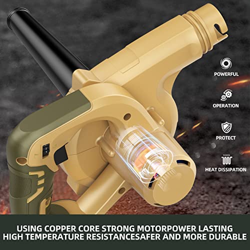 MFT Cordless Leaf Blower, 20V 4.0Ah 2-in-1 Compact Electric Leaf BlowerVacuum Cleaner Li-Ion Battery and Charger, Removable Tube, Lightweight, Suitable for Home, Garden, Garage and Car (DC401)