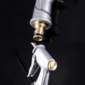 Garden Hose Nozzle Heavy Duty Metal High Pressure Spray Watering Gun Water Jet Washer Car Washing Garden Watering Spray Gun