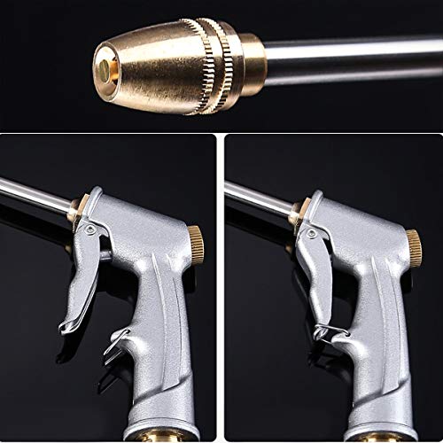 Garden Hose Nozzle Heavy Duty Metal High Pressure Spray Watering Gun Water Jet Washer Car Washing Garden Watering Spray Gun