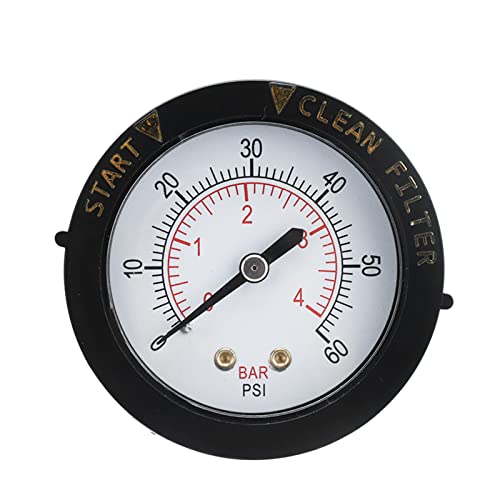 Household Garden Products Sand Cylinder Pressure Gauge G1/4 Male Thread Easy Installation Reliable Practical Swimming Pool Accessories