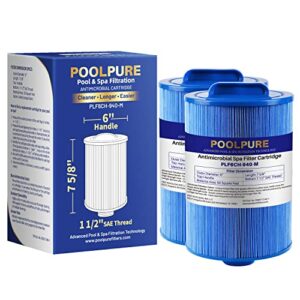 poolpure 6ch-940ra spa filter replaces pleatco pww50p3-m(1 1/2″ coarse thread), filbur fc-0359m, 03fil1400, 45 sq.ft screw in filter 2 pack