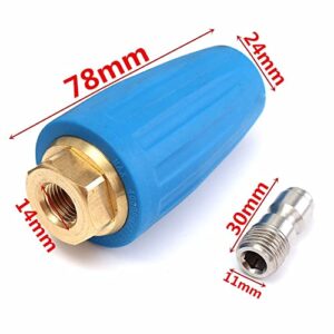 Mojoyce 5000psi High Pressure Cleaning Water Spray Nozzle Ceramic Core Garden Rotary Sprinkler System Hose Valve Tools