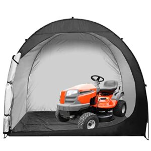 h&zt bike storage tent – 6.5′ x 5.3’x 5.3′ outdoor bike cover – waterproof lawn mower garden tools shed – backyard storage tent shelter w/fixing peg