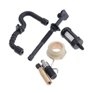 6Pcs Oil Pump Worm Gear Fuel Oil Hose Filter Service Kit For STIHL MS180 MS170 170 180 018 017 Chainsaw Spare Parts