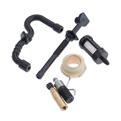 6Pcs Oil Pump Worm Gear Fuel Oil Hose Filter Service Kit For STIHL MS180 MS170 170 180 018 017 Chainsaw Spare Parts