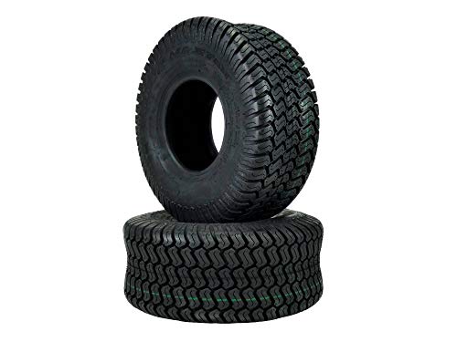 (2) Turf Saver Tires 15x6x6 15x6-6 15x6.00-6 Lawn Mower Tire Garden Tractor