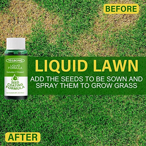 Liquid Seeding Grass Lawn Green Spray, Liquid Grass Seed, Garden Lawn Liquid Spray, Green Grass Lawn Spray, Seed Care Watering Set (5pc)