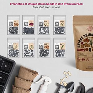 10 Carrot & 8 Onion Seeds Variety Packs Bundle Non-GMO Heirloom Seeds for Planting Indoor and Outdoor Over 5200 Carrot & Onion Seeds in One Value Bundle