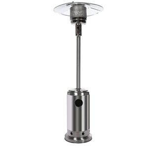 garden patio heater,outdoor patio heater,46000 btu propane based classic design with wheels,easy set up,commercial & residential tent heater camping portable