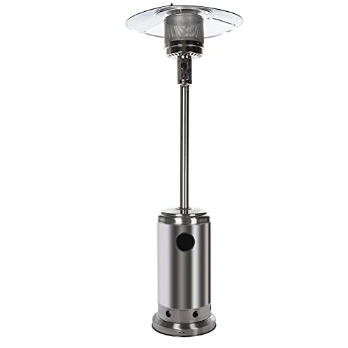 Garden Patio Heater,Outdoor Patio Heater,46000 BTU Propane Based Classic Design With Wheels,Easy Set Up,Commercial & Residential Tent Heater Camping Portable