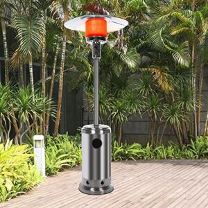 Garden Patio Heater,Outdoor Patio Heater,46000 BTU Propane Based Classic Design With Wheels,Easy Set Up,Commercial & Residential Tent Heater Camping Portable