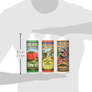 Fox Farm Liquid Nutrient Trio Soil Formula - Big Bloom, Grow Big, Tiger Bloom Pint Size (Pack of 3)