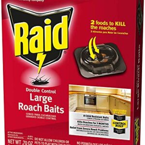 Raid Double Control, Large Roach Baits, 8 CT (Pack - 3)