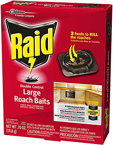 Raid Double Control, Large Roach Baits, 8 CT (Pack - 3)