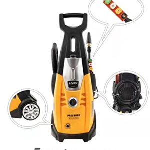 LAND Pressure Washer, Max 3000 PSI Electric Power Washer, Professional Washer Cleaner,1800W High Pressure Washer with 6 Hose Nozzles Suitable for Cleaning Cars, Gardens, Fences and Outdoor Floors