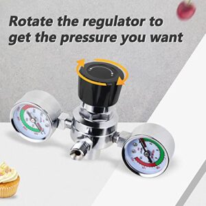 Improved Whipped Cream Pressure Regulator Valve with Upgraded Adapter & Hose Line, Pressure Regulating Valve for Whipped Cream Chargers 0.95 Liter 580g Tank (Valve -2)
