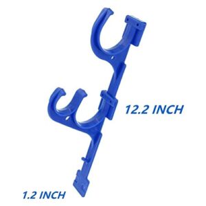 Swim Pool Pole Hanger, Swimming Pool Hooks Holder with Screws Plastic Hook for Telescopic Poles Skimmers Vacuum Hose Nets Brushes Support Hangers Garden Tools Accessories