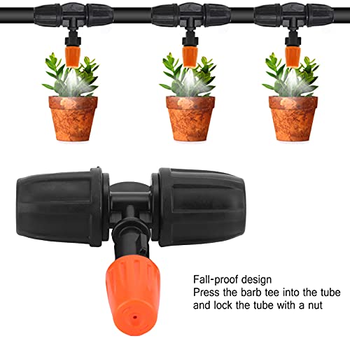 Misting Nozzles, ABS Fall‑Proof Adjustable Misting Spray Nozzle for Terraces for Lawns for Agriculture for Gardens