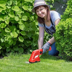 Goplus 2 in 1 Cordless Grass Shear + Hedge Trimmer w/ 3.6V Rechargeable Battery