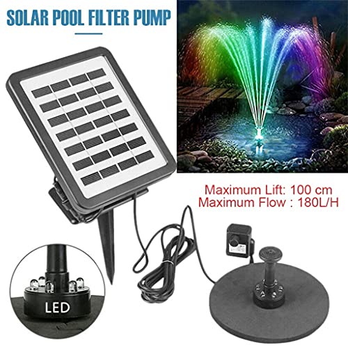 XXXDXDP Solar Power Water Fountain Pump Bird Fountain Water Floating Fountain Pond Garden Decoration With 7 Nozzles