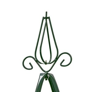 Relaxdays Obelisk Climbing Plant Support Garden Trellis 200cm, Green