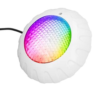 hoopoocolor led pool lights with remote, 108 lamp beads, ip68 waterproof, engineering grade chips, rgb colorful energy saving pool lamp for pond, garden, party(dc12v/38w)