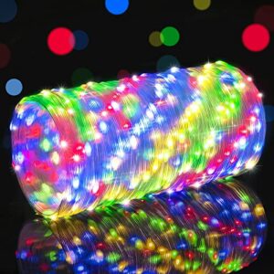 beewin led string lights, 164ft 400 led fairy lights plug in,outdoor tree lights, ul-listed multicolor copper string lights for room garden party christmas festival decor(400l multi-color)