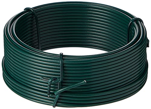 Bulk Hardware BH00135 Plastic Coated Garden Wire, 12 Gauge x 49', Green