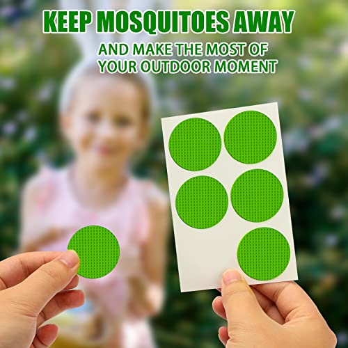 Mosquito Patches, 120 Pack Mosquito Sticker for Kids Adults, Natural Citronella Patches for Travel Outdoor Indoor, DEET Free, Green