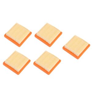 haofy replacement air filter, 5pcs trimmer air filter panel filter paper replacement for fs91 garden tool