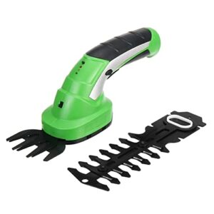 ziajka 2 in 1 7.2v rechargeable cordless grass shear hedge trimmer lawn mower garden pruning